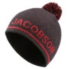 Oscar Jacobson Monroe Bobble Golf Beanie -Golf Apparel Store 2020monroebeanieplumred1