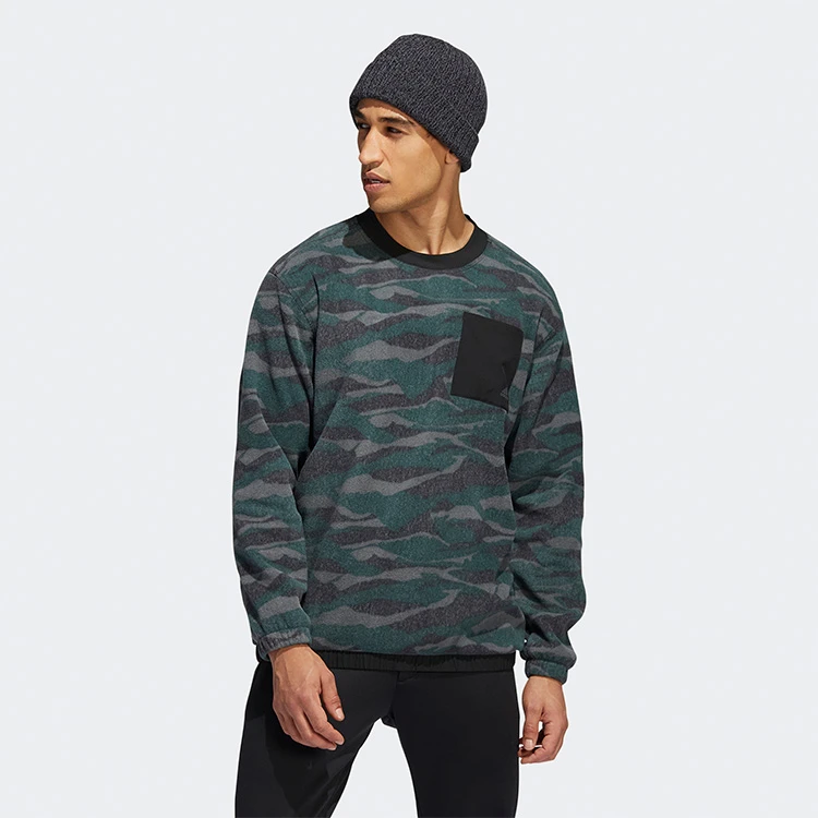 Adidas Texture Print Crew Golf Sweater 6 Adidas Texture Print Crew Golf Sweater - Image 4