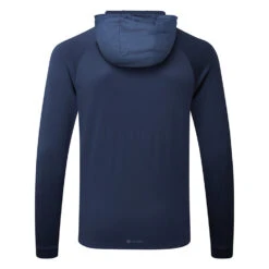 Adidas 3 Stripe COLD.RDY Golf Hoodie -Golf Apparel Store Adidas AW22 Three Stripe Cold.Rdy Hoodie HS4813 SWADI318 Collegiate Navy Back