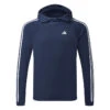 Adidas 3 Stripe COLD.RDY Golf Hoodie -Golf Apparel Store Adidas AW22 Three Stripe Cold.Rdy Hoodie HS4813 SWADI318 Collegiate Navy Front