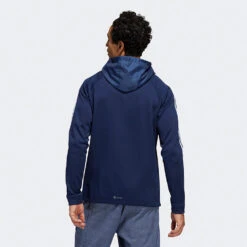 Adidas 3 Stripe COLD.RDY Golf Hoodie -Golf Apparel Store Adidas AW22 Three Stripe Cold.Rdy Hoodie HS4813 SWADI318 Collegiate Navy Model 3
