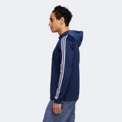Adidas 3 Stripe COLD.RDY Golf Hoodie -Golf Apparel Store Adidas AW22 Three Stripe Cold.Rdy Hoodie HS4813 SWADI318 Collegiate Navy Model 4