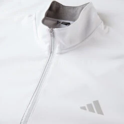 Adidas Elevated 1/4 Zip Golf Sweater -Golf Apparel Store Adidas SS23 Elevated Quarter Zip Sweater IB6113 SWADI344 S White Detail