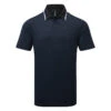 Adidas Primeknit Golf Polo Shirt -Golf Apparel Store Adidas SS23 Primeknit Polo Shirt IA6400 SHADI702 S Black Collegiate Navy Front