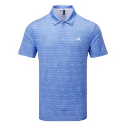 Adidas Stripe Zipper Golf Polo Shirt