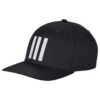 Adidas 3 Stripe Tour Golf Cap -Golf Apparel Store Adidas Three Stripe Tour Cap Black 1