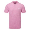 Adidas Texture Stripe Golf Polo Shirt -Golf Apparel Store Adidas SS23 Texture Stripe Polo HR9070 SHADI728 Lucid Fuchsia White Front