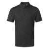 Oscar Jacobson Barton Golf Polo Shirt 1 Oscar Jacobson Barton Golf Polo Shirt -Golf Apparel Store Barton Polo OJTS0027 Code SHOSC179 Black Front