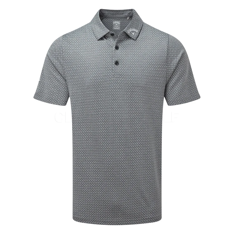 Callaway Soft Touch Micro Print Golf Polo Shirt Caviar 3 Callaway Soft Touch Micro Print Golf Polo Shirt Caviar