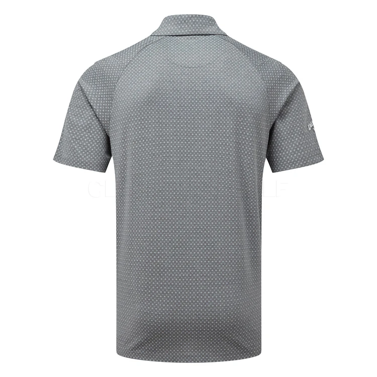Callaway Soft Touch Micro Print Golf Polo Shirt Caviar 5 Callaway Soft Touch Micro Print Golf Polo Shirt Caviar - Image 3