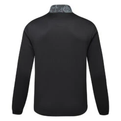 Callaway Abstract Camo Print Mixed Media Golf Wind Jacket -Golf Apparel Store Callaway SS22 Abstract Camo Mixed Media Full Zip Jacket CGJSC031 002 Code WTCAL054 M Caviar back