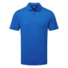 Callaway Micro Texture Golf Polo Shirt -Golf Apparel Store Callaway SS22 Micro Texture Polo Shirt CGKSC0T7 496 Code SHCAL233 M Magnetic Blue Front