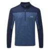 Callaway Tour Waffle 1/4 Zip Golf Sweater -Golf Apparel Store Callaway AW21 1 4 Zip Tour Waffle CGKFB0U0 410 Sweater Code SWCAL070 M Peacoat Front