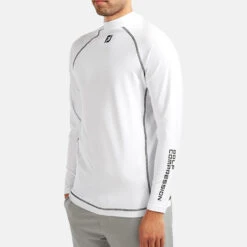FootJoy ProDry Performance Golf Base Layer -Golf Apparel Store FOOTJOY THERMAL BASE LAYER WHITE FRONT model 1