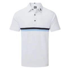 FootJoy Double Chest Band Pique Golf Polo Shirt