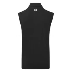 FootJoy Knit Full Zip Golf Vest -Golf Apparel Store FootJoy SS22 Knit Full Zip Golf Vest Black 88455 Back