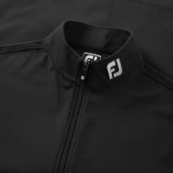FootJoy Knit Full Zip Golf Vest -Golf Apparel Store FootJoy SS22 Knit Full Zip Golf Vest Black 88455 Detail