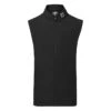 FootJoy Knit Full Zip Golf Vest 1 FootJoy Knit Full Zip Golf Vest -Golf Apparel Store FootJoy SS22 Knit Full Zip Golf Vest Black 88455 Front