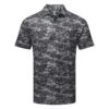 FootJoy Cloud Camo Lisle Golf Polo Shirt -Golf Apparel Store FootJoy SS23 Cloud Camo Lisle Polo Shirt 80003 SHFOO237 S Black Front