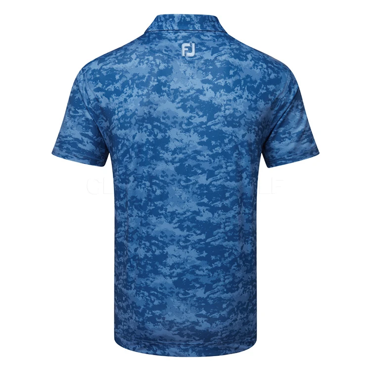 FootJoy Cloud Camo Lisle Golf Polo Shirt 5 FootJoy Cloud Camo Lisle Golf Polo Shirt - Image 3