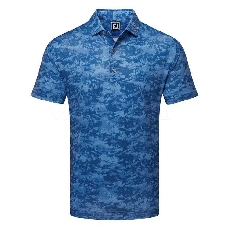 FootJoy Cloud Camo Lisle Golf Polo Shirt 3 FootJoy Cloud Camo Lisle Golf Polo Shirt