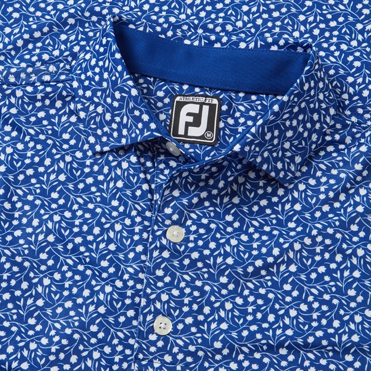 FootJoy Tossed Tulips Lisle Golf Polo Shirt 4 FootJoy Tossed Tulips Lisle Golf Polo Shirt - Image 2