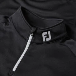 FootJoy Chill-Out 1/4 Zip Golf Pullover 9 FootJoy Chill-Out 1/4 Zip Golf Pullover -Golf Apparel Store FootJoy SS19 Chill Out 2.0 Pullover 90146 Code SWFOO088 Black Detail