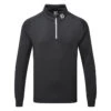 FootJoy Chill-Out 1/4 Zip Golf Pullover -Golf Apparel Store FootJoy SS19 Chill Out 2.0 Pullover 90146 Code SWFOO088 Black Front
