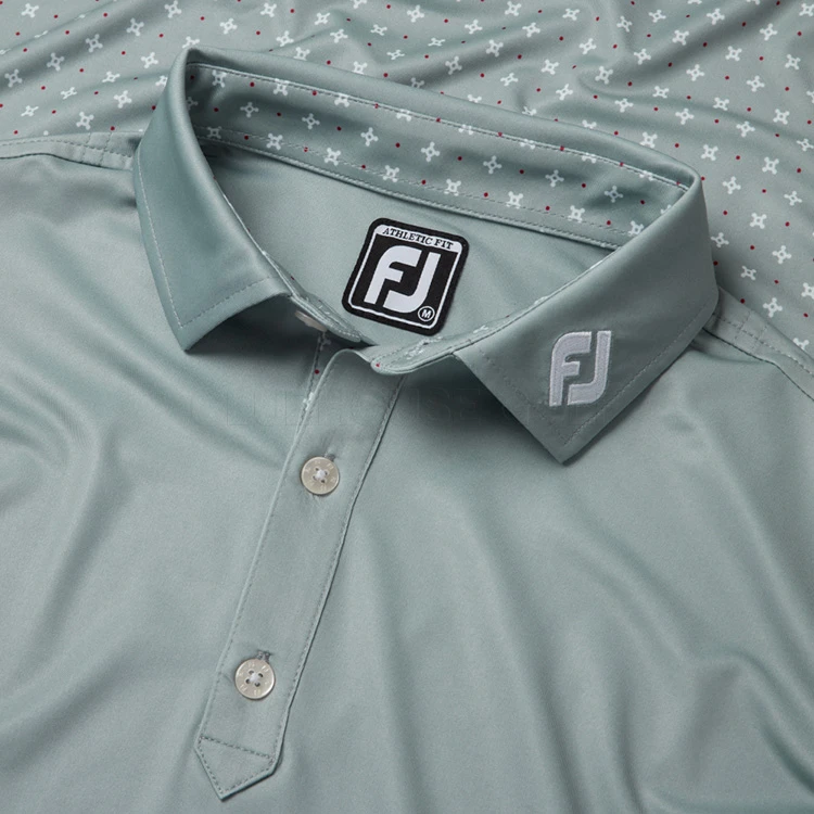 FootJoy Engineered Foulard Lisle Golf Polo Shirt 4 FootJoy Engineered Foulard Lisle Golf Polo Shirt - Image 2