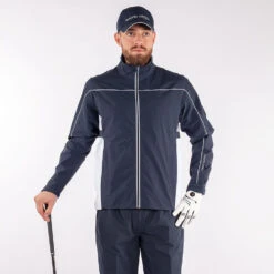 Galvin Green Ace Waterproof Golf Jacket -Golf Apparel Store Galvin Green AW21 Ace Waterproof Jacket G110431 Code WJGAL427 M Navy White Model 1