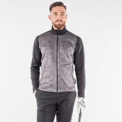 Galvin Green Dason Insula Golf Jacket -Golf Apparel Store Galvin Green AW22 DASON G134007 GRANITE GREY BLACK Model 1