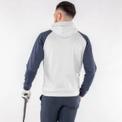 Galvin Green Devlin Insula Golf Hoodie -Golf Apparel Store Galvin Green AW22 DEVLIN HOODED G134273 COOL GREY NAVY Model 3