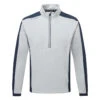 Galvin Green Lawrence Interface-1 Golf Wind Jacket 2 Galvin Green Lawrence Interface-1 Golf Wind Jacket -Golf Apparel Store Galvin Green AW22 Lawrence 1 4 Zip Windproof Jacket G132373 WTGAL196 Cool Grey Navy Front