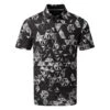 Galvin Green Makai Golf Polo Shirt -Golf Apparel Store Galvin Green AW22 Makai Polo Shirt G136077 SHGAL566 L Black Sharkskin White Front