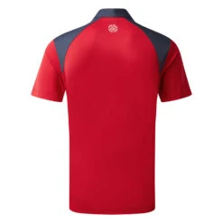 Galvin Green Mapping Golf Polo Shirt 10 Galvin Green Mapping Golf Polo Shirt -Golf Apparel Store Galvin Green AW22 Mapping Polo Shirt G136423 SHGAL575 M Red Navy White Back