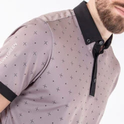Galvin Green Marlow Golf Polo Shirt 12 Galvin Green Marlow Golf Polo Shirt -Golf Apparel Store Galvin Green AW22 Marlow Polo Shirt G136177 SHGAL569 L Sharkskin Black Model 2