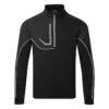 Galvin Green Daxton Insula Golf Pullover 2 Galvin Green Daxton Insula Golf Pullover -Golf Apparel Store Galvin Green SS22 Daxton Insula Half Zip Pullover G124271 Code SWGAL355 M Black Granite Grey White Front