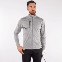 Galvin Green Dennis Insula Golf Jacket -Golf Apparel Store Galvin Green SS22 Dennis Insula Full Zip Jacket G125170 Code SWGAL361 M Light Grey Model 1