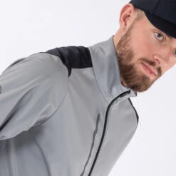 Galvin Green Lyle Interface-1 Golf Wind Jacket 12 Galvin Green Lyle Interface-1 Golf Wind Jacket -Golf Apparel Store Galvin Green SS22 Lyle Full Zip Windproof Jacket G122177 Code WTGAL190 M Sharkskin Black Model 2