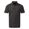 Galvin Green Mack Golf Polo Shirt 1 Galvin Green Mack Golf Polo Shirt -Golf Apparel Store Galvin Green SS22 Mack Polo Shirt G126977 Code SHGAL545 M Black Sharkskin Front