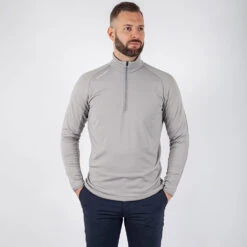 Galvin Green Drake Insula Golf Pullover -Golf Apparel Store Galvin Green AW19 Drake Insula Half Zip Pullover G783271 Code SWGAL292 Sharkskin Model 1