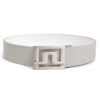 J.Lindeberg Slater Reversible Golf Belt -Golf Apparel Store J Lindeberg Slater Golf Belt Micro Chip White 1