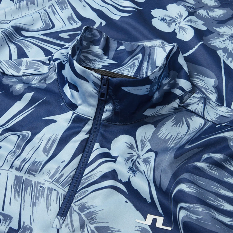 J.Lindeberg Emanuel Print 1/4 Zip Golf Sweater 4 J.Lindeberg Emanuel Print 1/4 Zip Golf Sweater - Image 2