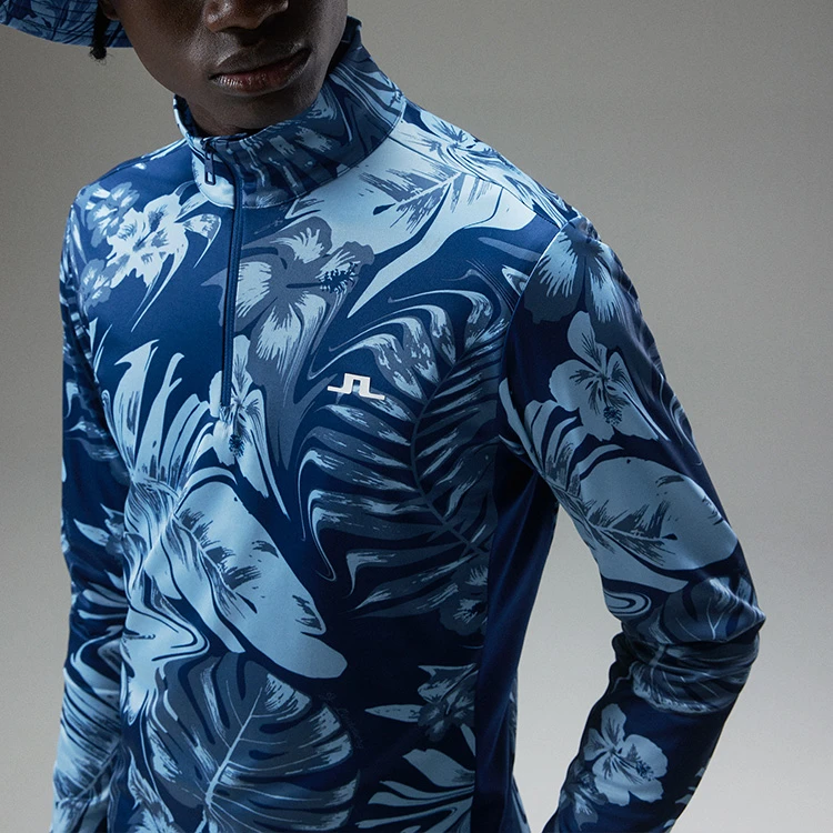 J.Lindeberg Emanuel Print 1/4 Zip Golf Sweater 7 J.Lindeberg Emanuel Print 1/4 Zip Golf Sweater - Image 5