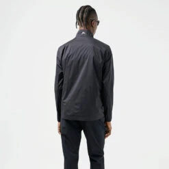 J.Lindeberg Ash Light Packable Golf Wind Jacket -Golf Apparel Store J.Lindeberg SS22 Ash Light Packable Golf Jacket GMOW05618 9999 Code WTLIN024 M Black White Model 3