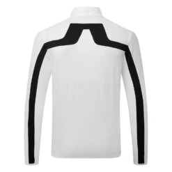 J.Lindeberg Jarvis Full Zip Golf Jacket -Golf Apparel Store J.Lindeberg SS22 Jarvis Mid Layer GMJS03873 0000 Code SWLIN045 M White Black Back
