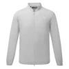J.Lindeberg KV Hybrid Golf Wind Jacket -Golf Apparel Store J.Lindeberg SS22 KV Hybrid Golf Jacket GMOW05623 U019 Code WTLIN019 M Micro Chip JL Navy Front