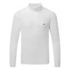 J.Lindeberg Luke 1/2 Zip Golf Sweater -Golf Apparel Store J.Lindeberg SS22 Luke Half Zip Mid Layer GMJS06340 0000 Code SWLIN044 M White Black Front