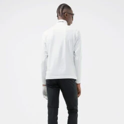 J.Lindeberg Luke 1/2 Zip Golf Sweater -Golf Apparel Store J.Lindeberg SS22 Luke Half Zip Mid Layer GMJS06340 0000 Code SWLIN044 M White Black model 3