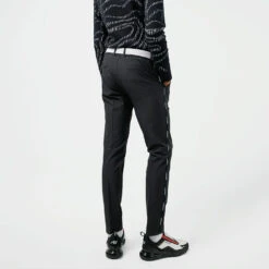 J.Lindeberg Stuart Stripe Golf Trouser -Golf Apparel Store J.Lindeberg SS22 Stuart Stripe Golf Trouser Black GMPA05716 9999 Code TRLIN022 34 W 32 Leg Model 2